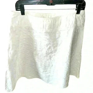 Ingredients size 16 seersucker‎ a-line skirt. Side zip. Flat yoke waistband. EUC